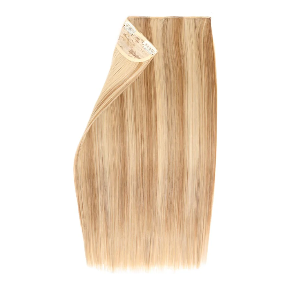 Stranded 20" One Piece Straight Clip-in Hair Extension - Colour #10/16/22 Ballerina Musk - Image 2