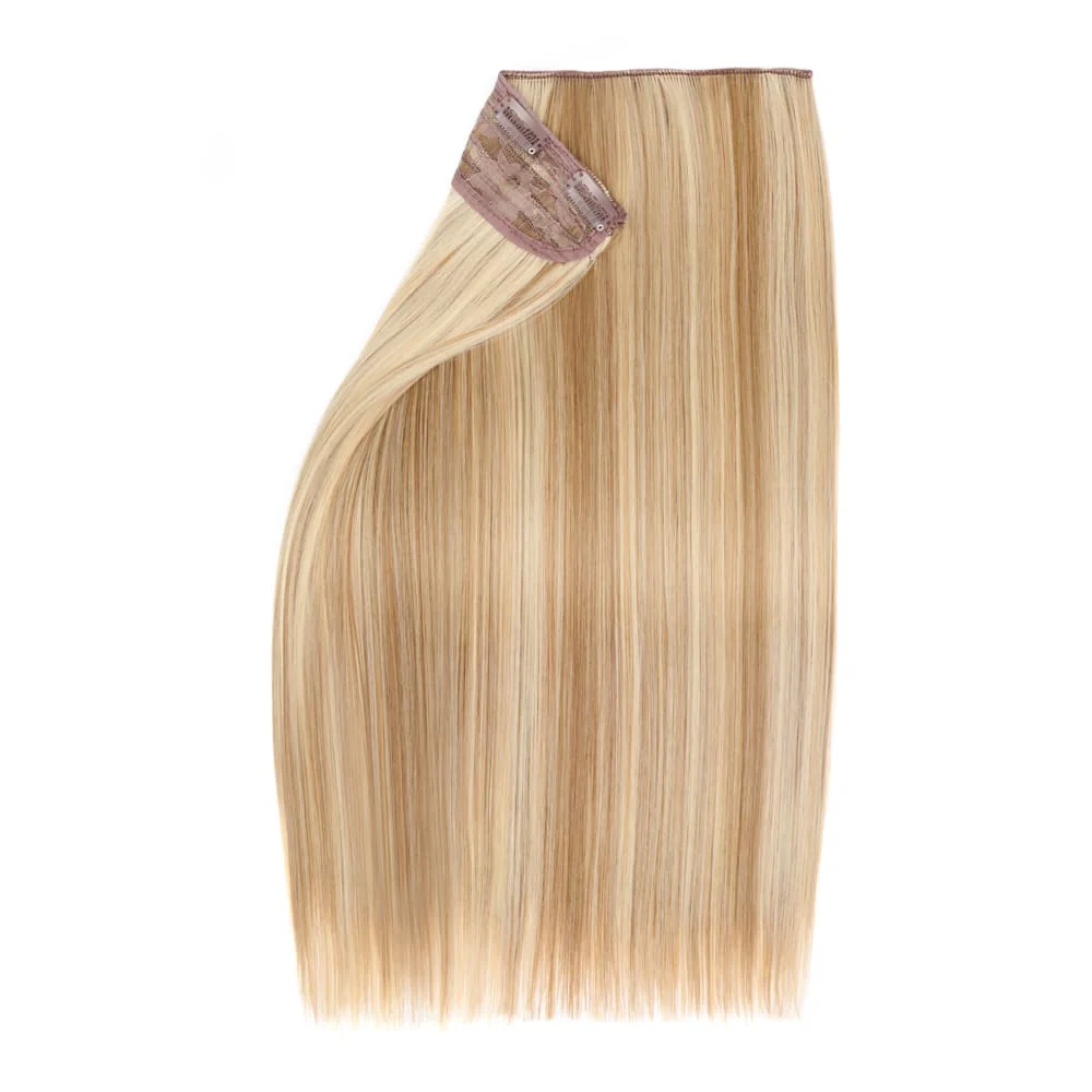 Stranded 20" One Piece Straight Clip-in Hair Extension - Colour #10/613 Camelia - Image 2