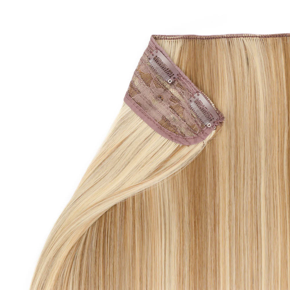 Stranded 20" One Piece Straight Clip-in Hair Extension - Colour #10/613 Camelia - Image 3