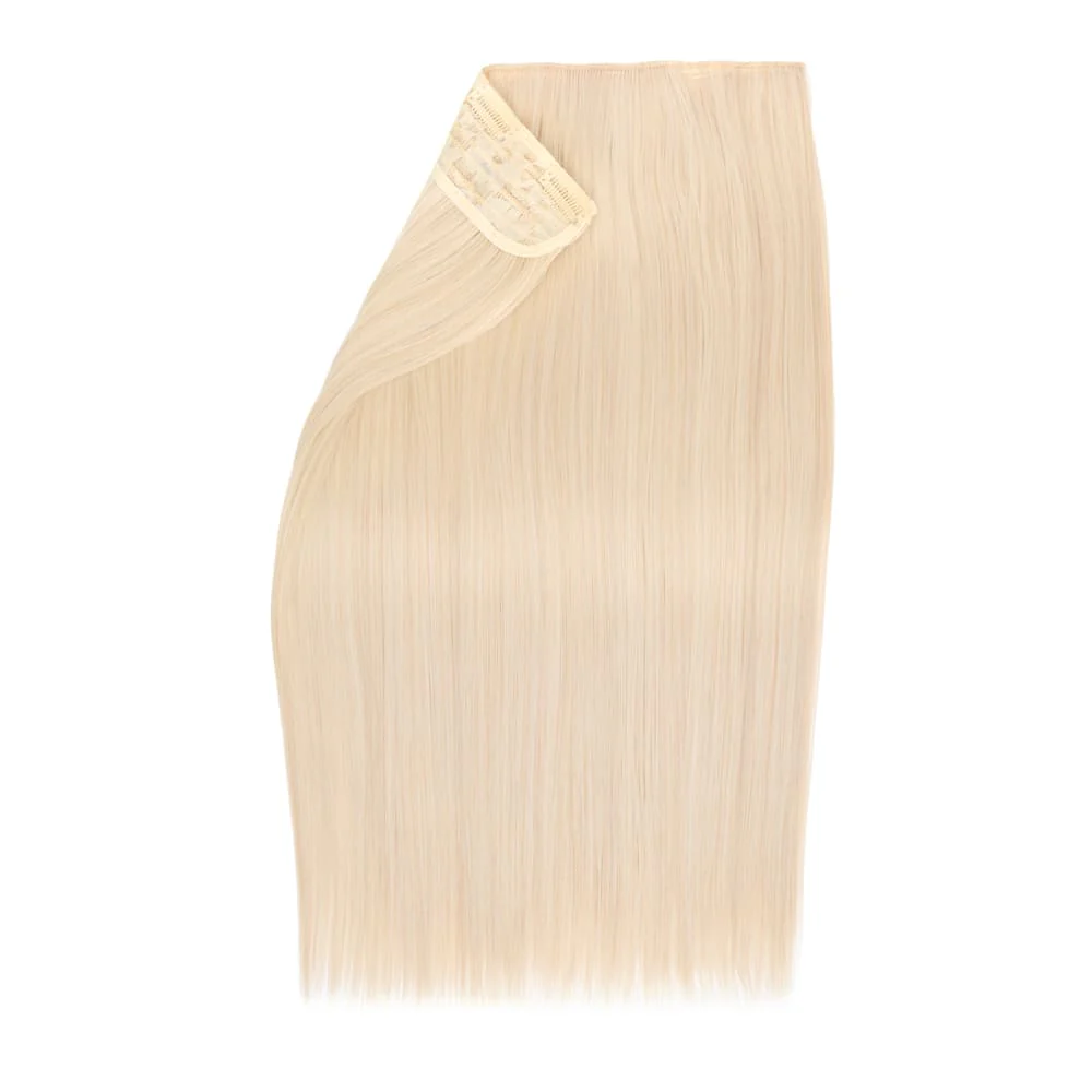 Stranded 20" One Piece Straight Clip-in Hair Extension - Colour #1001 Polar Star - Image 2