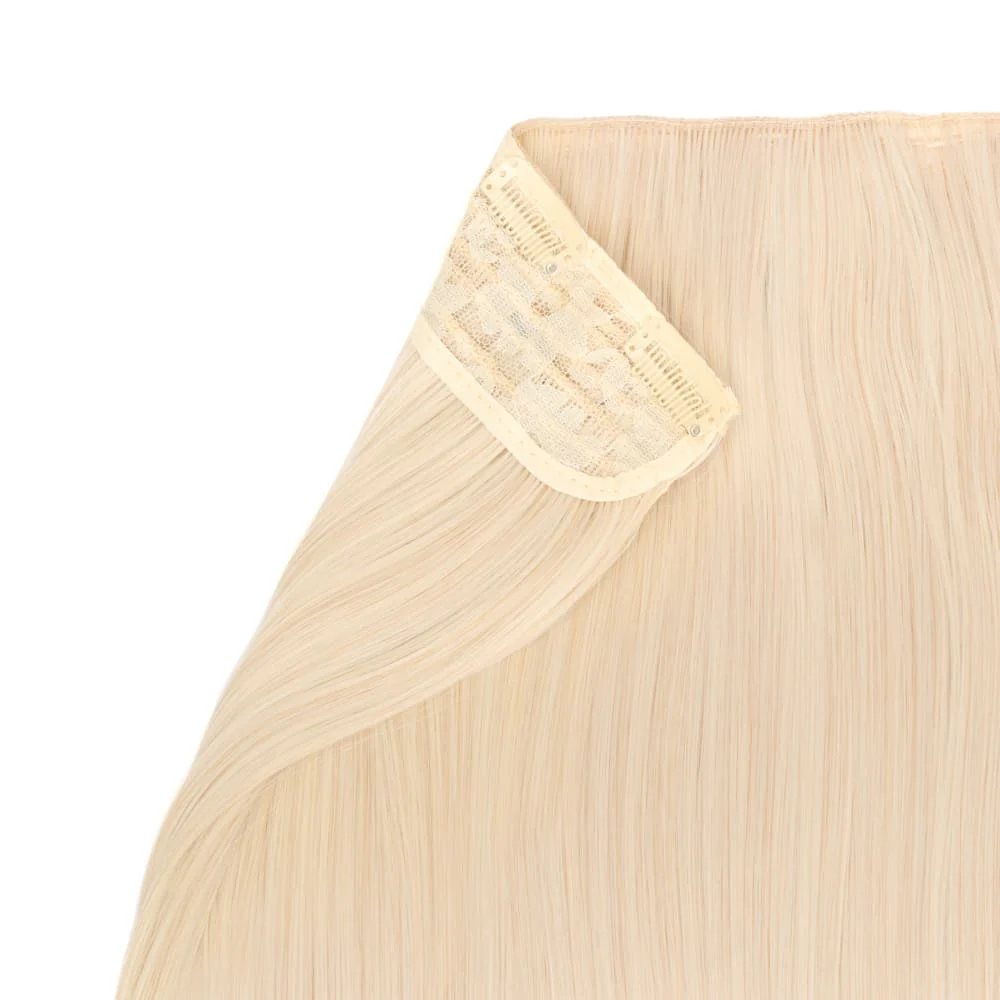 Stranded 20" One Piece Straight Clip-in Hair Extension - Colour #1001 Polar Star - Image 3