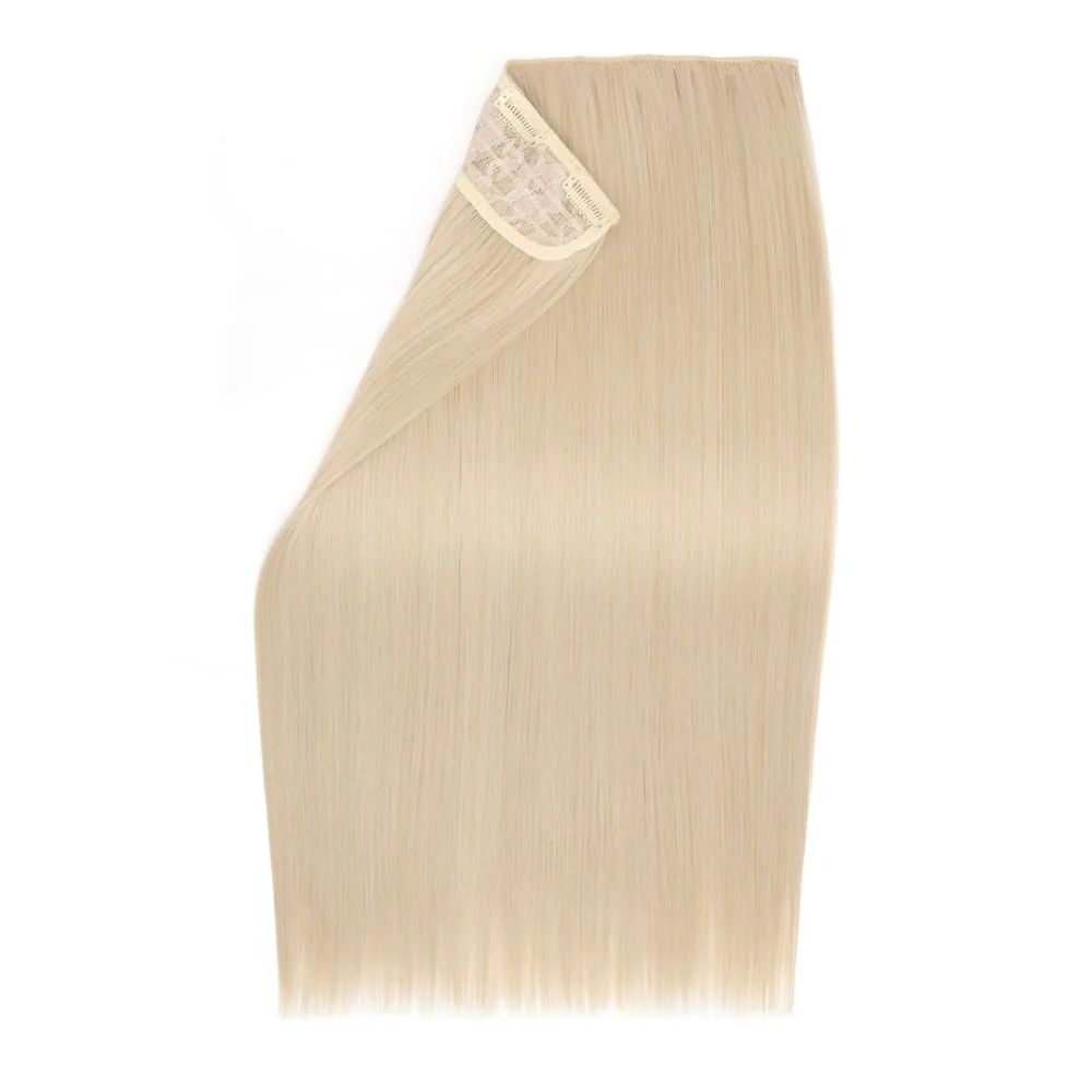 Stranded 20" One Piece Straight Clip-in Hair Extension - Colour #101 New Love - Image 2
