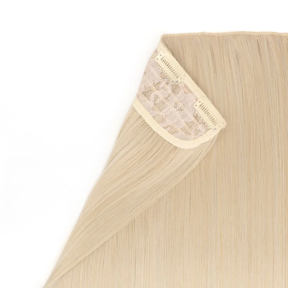 Stranded 20" One Piece Straight Clip-in Hair Extension - Colour #101 New Love - Image 3