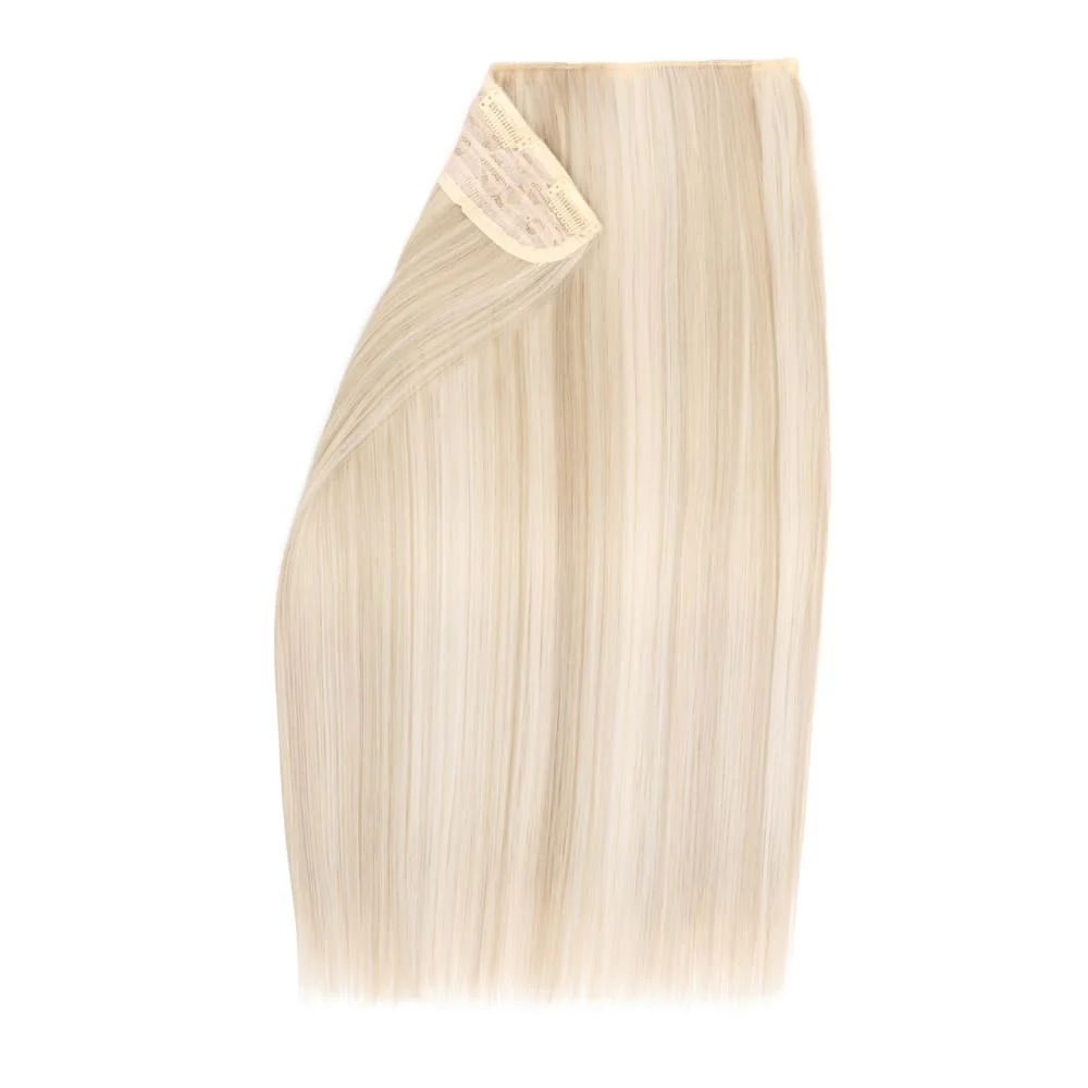 Stranded 20" One Piece Straight Clip-in Hair Extension - Colour #112/600 Luna Sky - Image 2