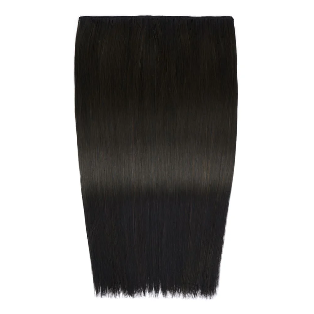 Stranded 20" One Piece Straight Clip-in Hair Extension - Colour #1B Queen of the night