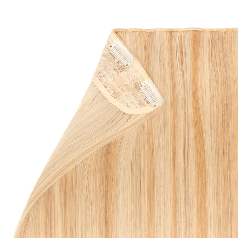 Stranded 20" One Piece Straight Clip-in Hair Extension - Colour #27/613 Daffodil Dreams - Image 3