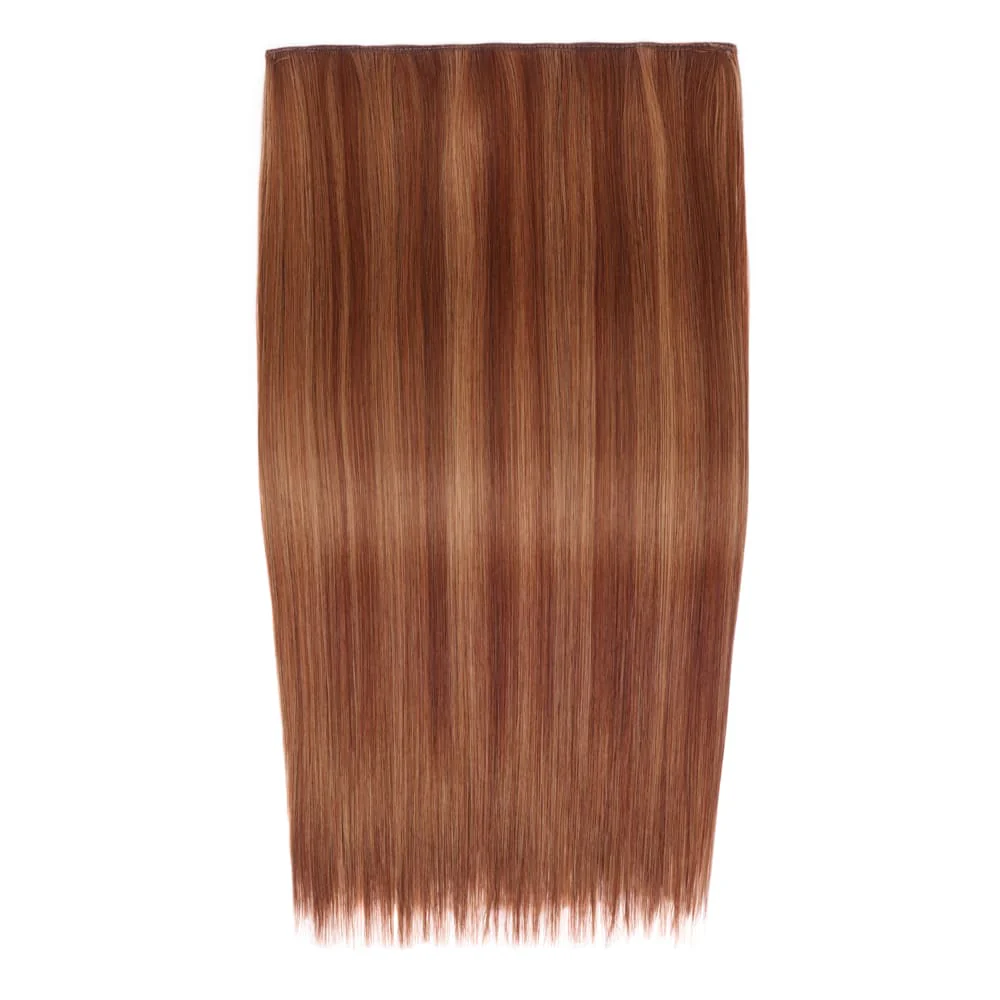 Stranded 20" One Piece Straight Clip-in Hair Extension - Colour #33/30 Sunrose