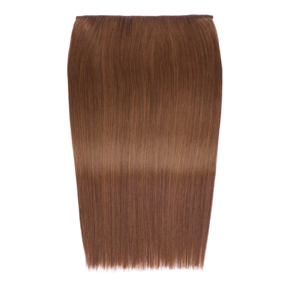 Stranded 20" One Piece Straight Clip-in Hair Extension - Colour #5 Caramel Cosmos