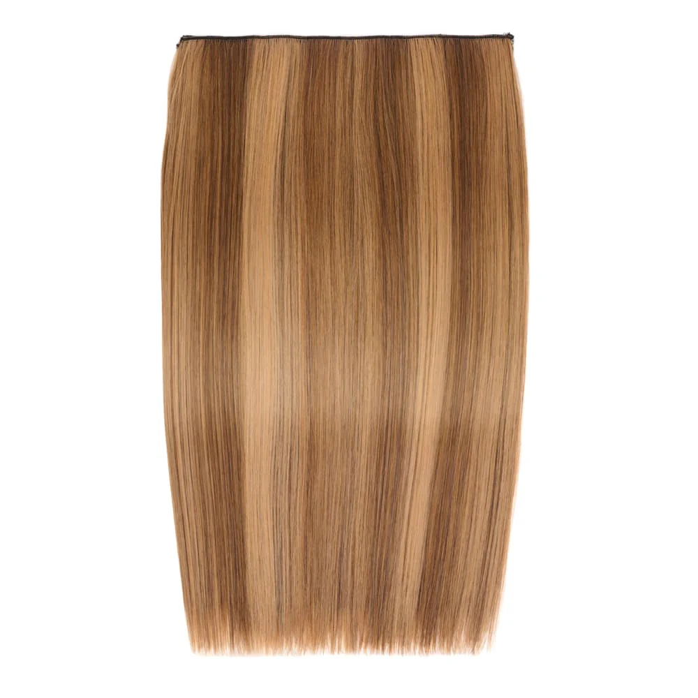 Stranded 20" One Piece Straight Clip-in Hair Extension - Colour #6/27 Honey Blush