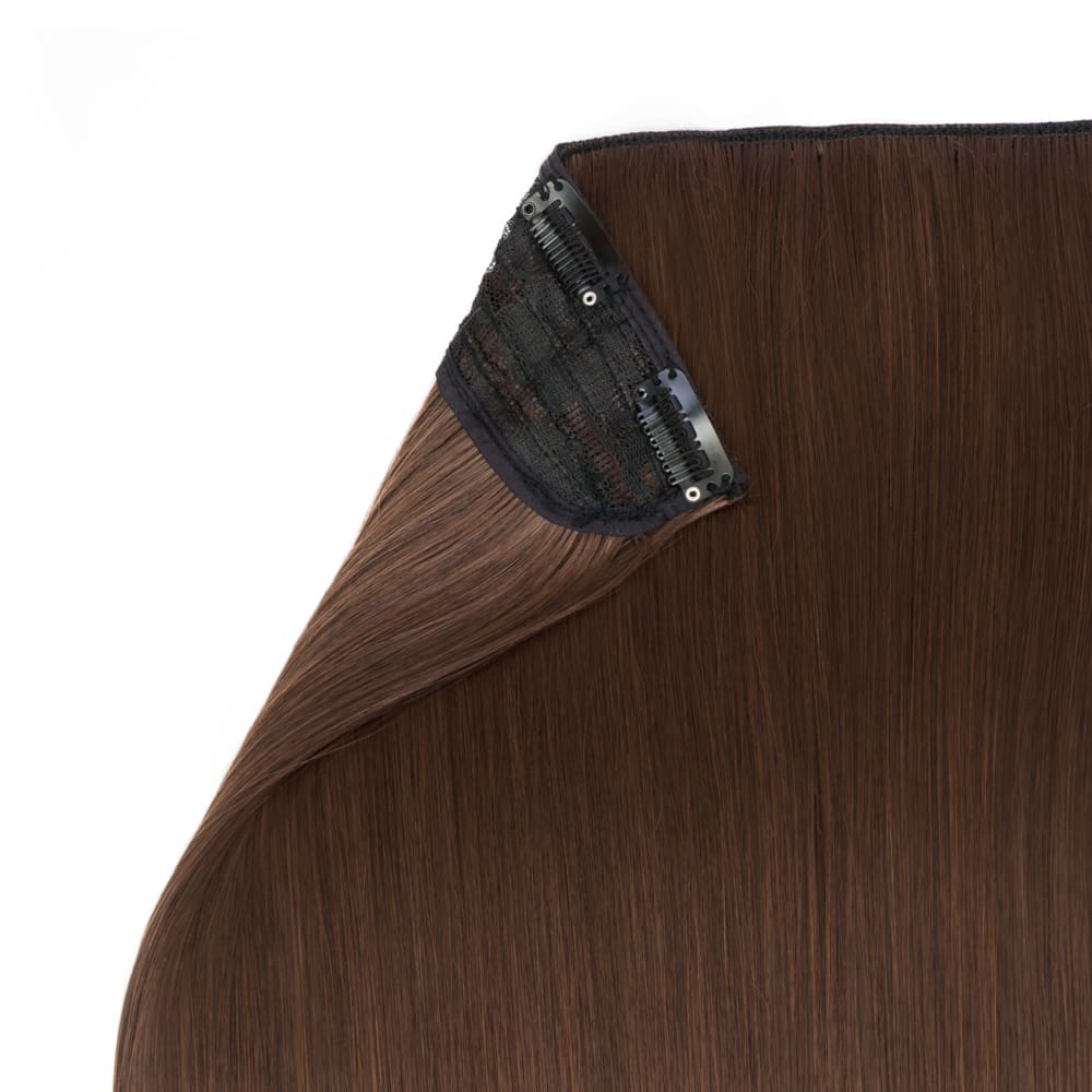 Stranded 20" One Piece Straight Clip-in Hair Extension - Colour #6 Daylilies - Image 3