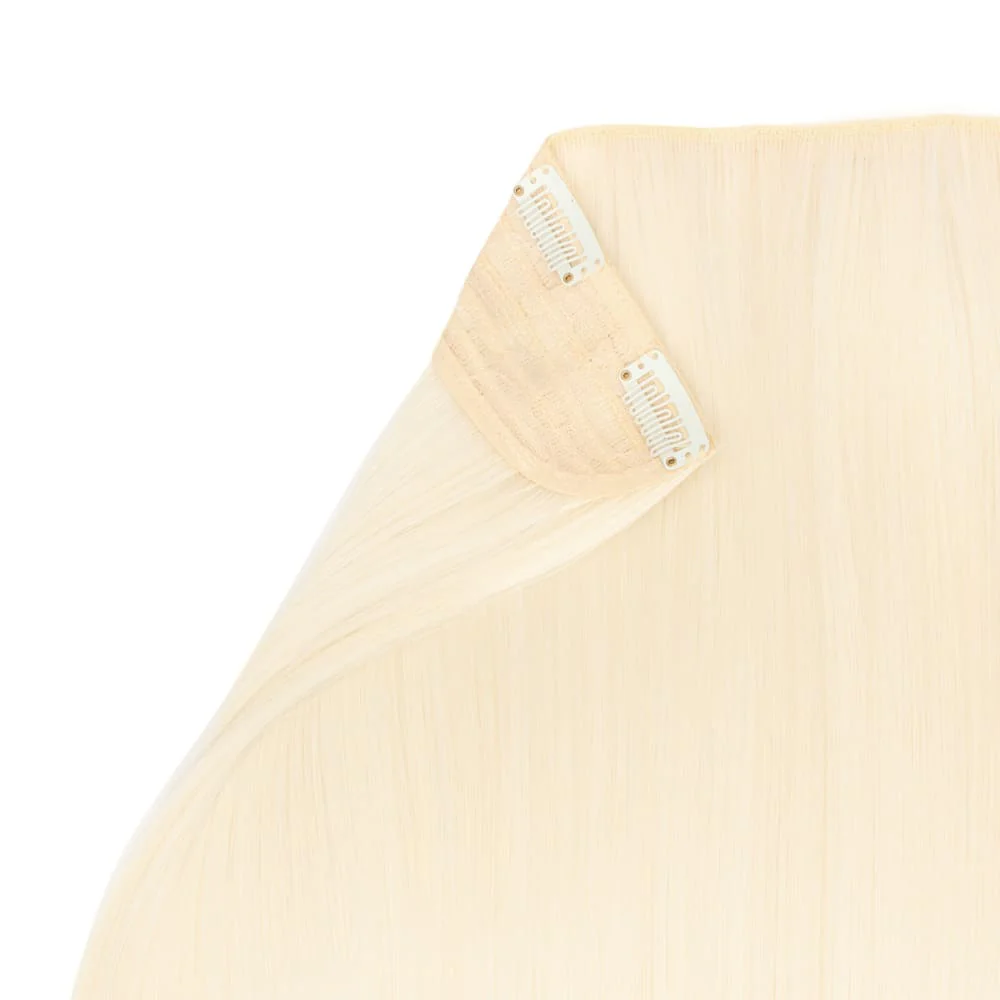 Stranded 20" One Piece Straight Clip-in Hair Extension - Colour #60 Lily Of The Valley - Image 3