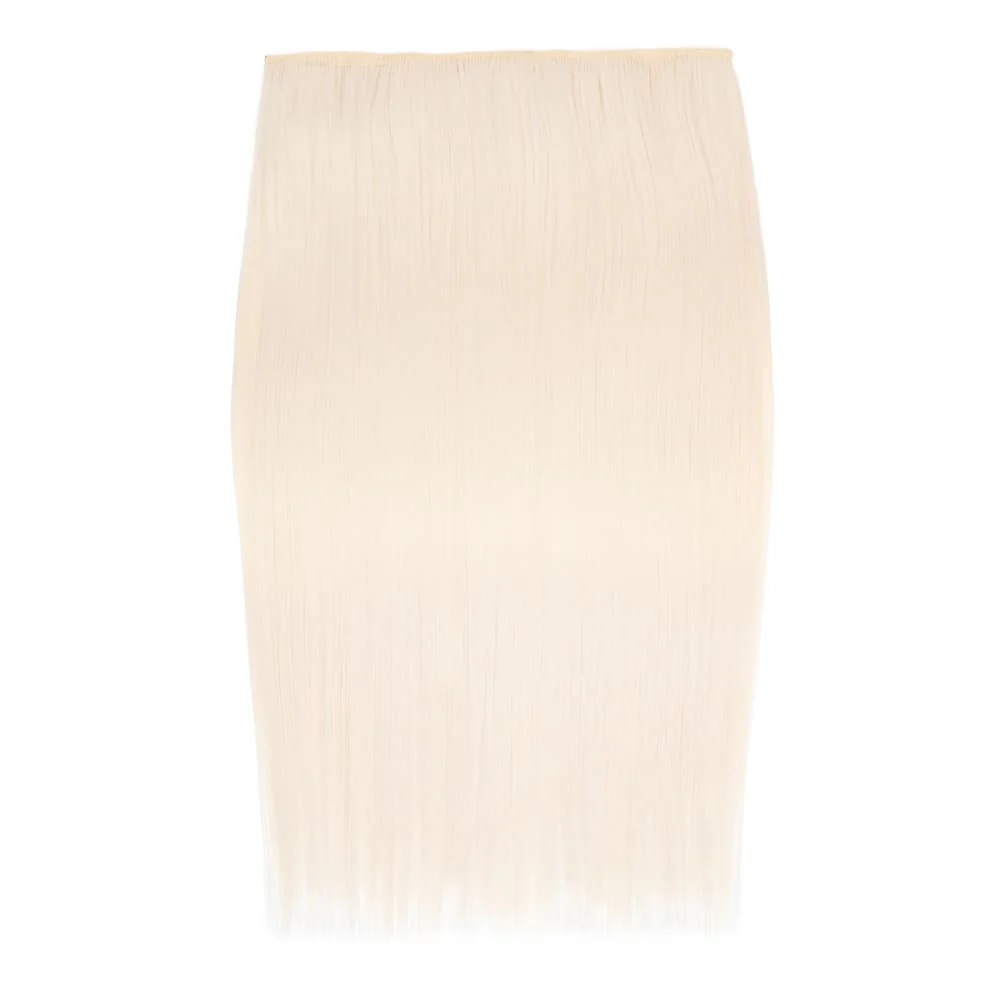 Stranded 20" One Piece Straight Clip-in Hair Extension - Colour #600 White Lily