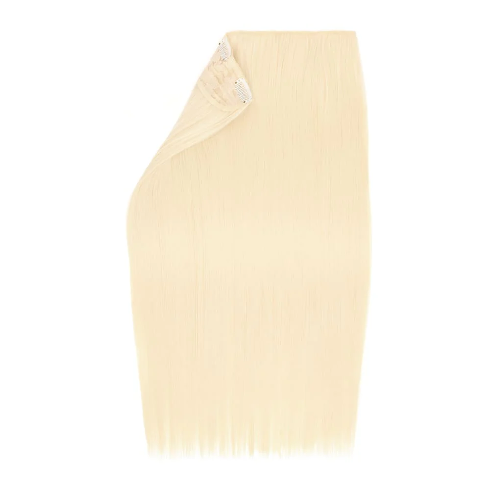 Stranded 20" One Piece Straight Clip-in Hair Extension - Colour #613 Daisy - Image 2
