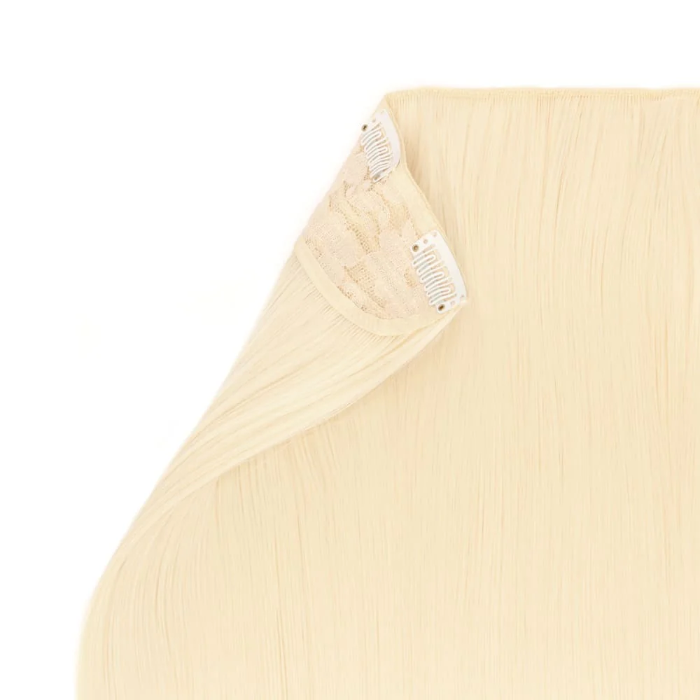 Stranded 20" One Piece Straight Clip-in Hair Extension - Colour #613 Daisy - Image 3