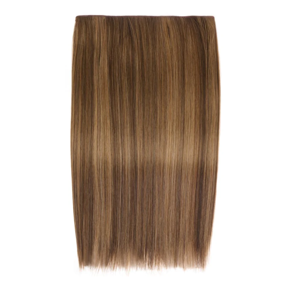 Stranded 20" One Piece Straight Clip-in Hair Extension - Colour #8/10 Baby Bronde
