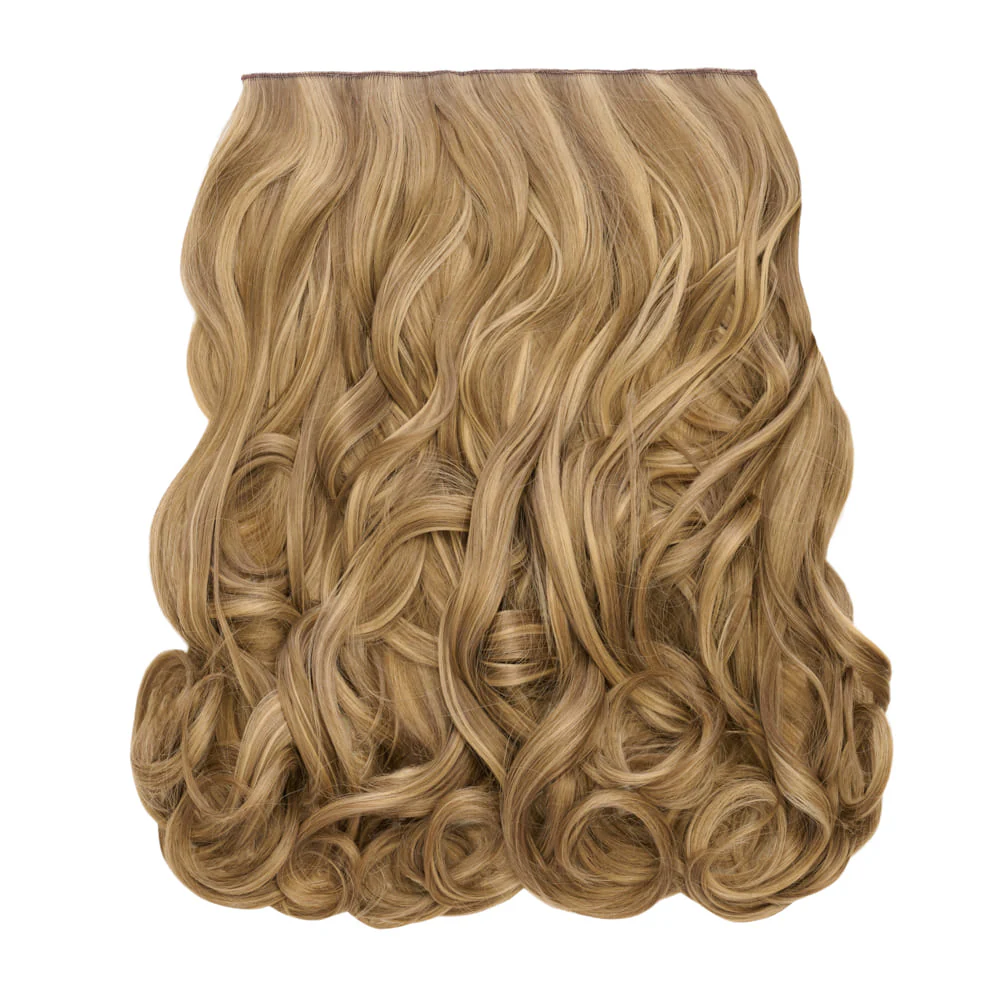 Stranded 20" One Piece Trio Clip-in Hair Extensions - Colour #10/12 Pansy - Image 3