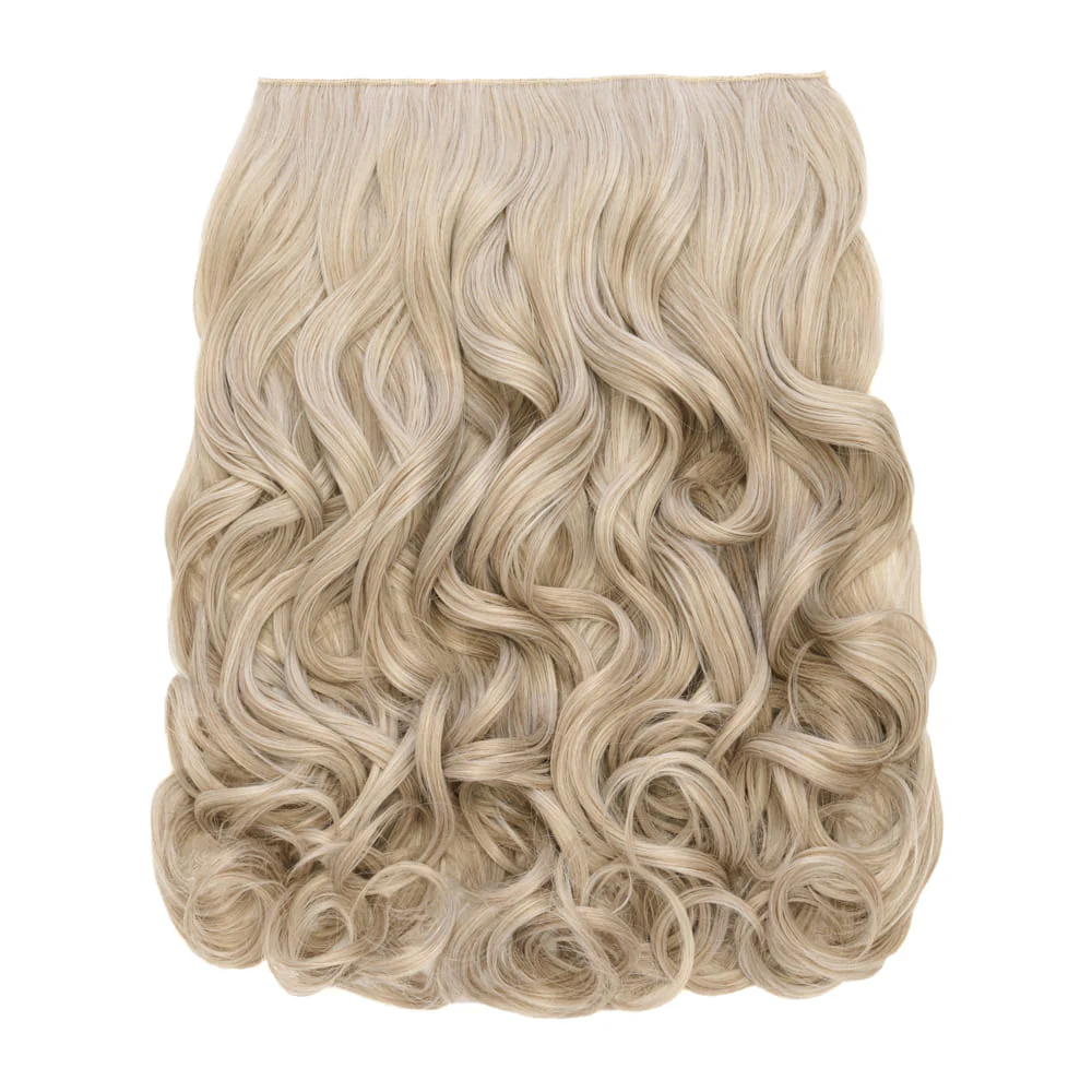 Stranded 20" One Piece Trio Clip-in Hair Extensions - Colour #112 Ash Moon - Image 3