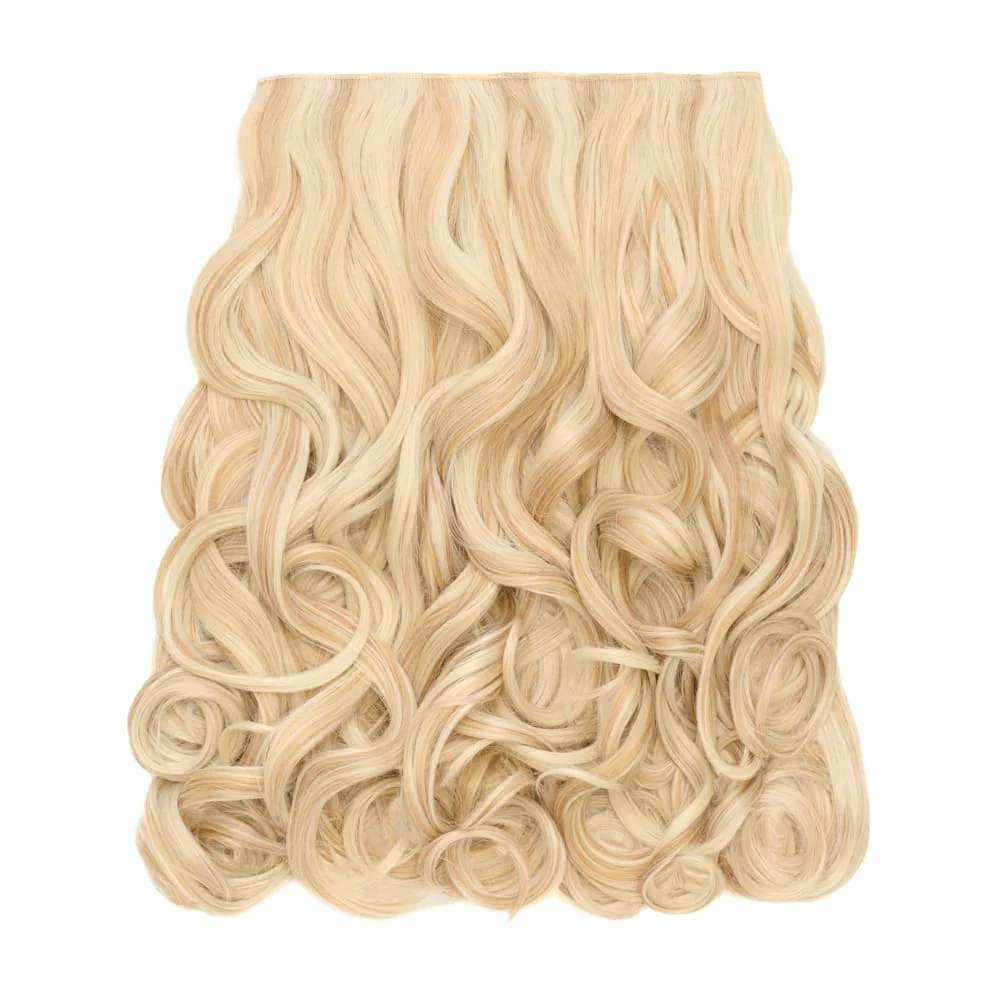 Stranded 20" One Piece Trio Clip-in Hair Extensions - Colour #16/613 Sweetheart - Image 3