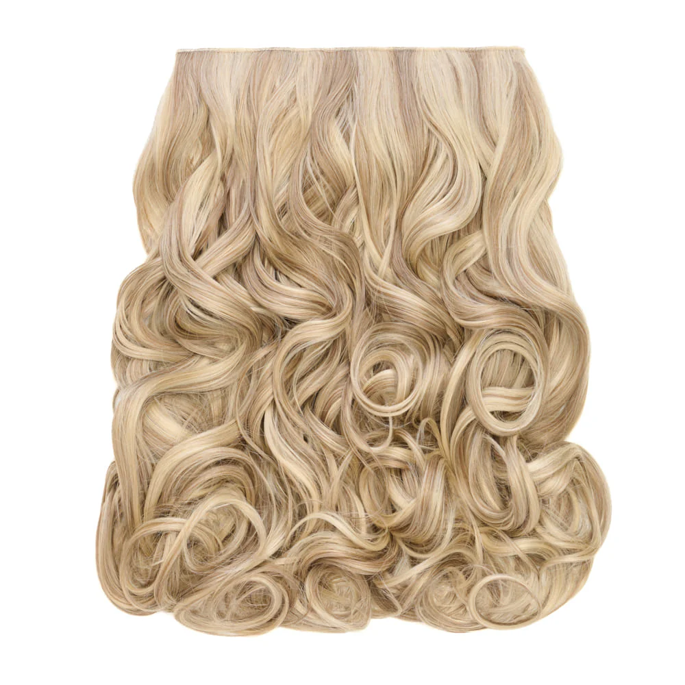 Stranded 20" One Piece Trio Clip-in Hair Extensions - Colour #18/22 Iris - Image 3