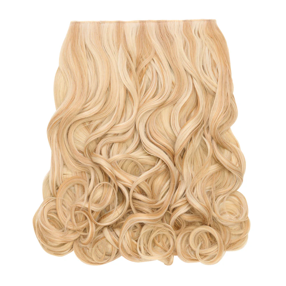 Stranded 20" One Piece Trio Clip-in Hair Extensions - Colour #27/613 Daffodil Dreams - Image 3