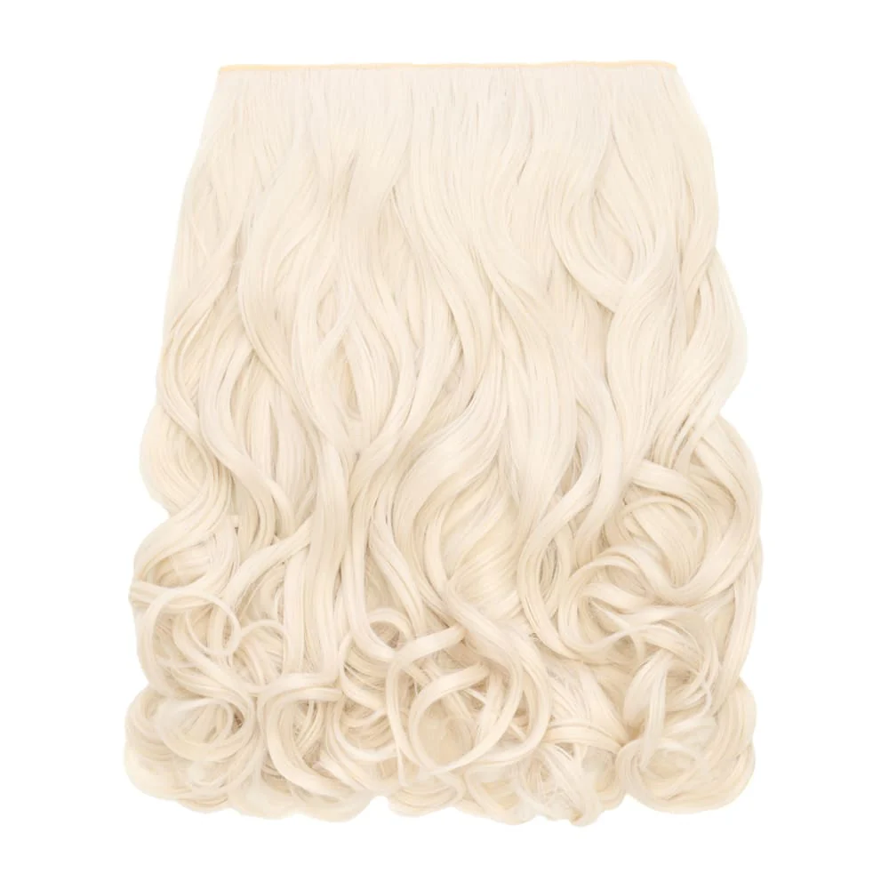 Stranded 20" One Piece Trio Clip-in Hair Extensions - Colour #600 White Lily - Image 3