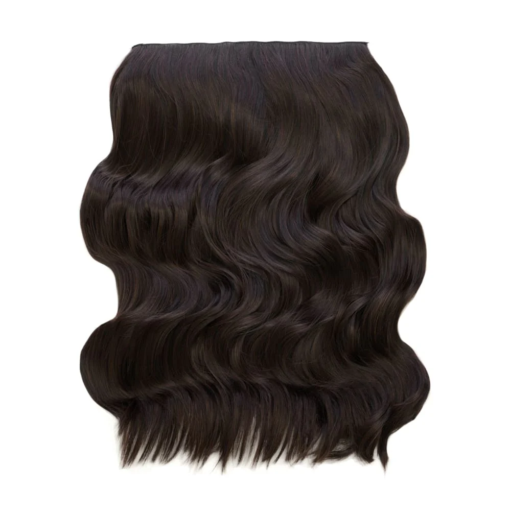 Stranded 20" One Piece Wand Wave Clip-in Hair Extension - Colour #2 Nigella