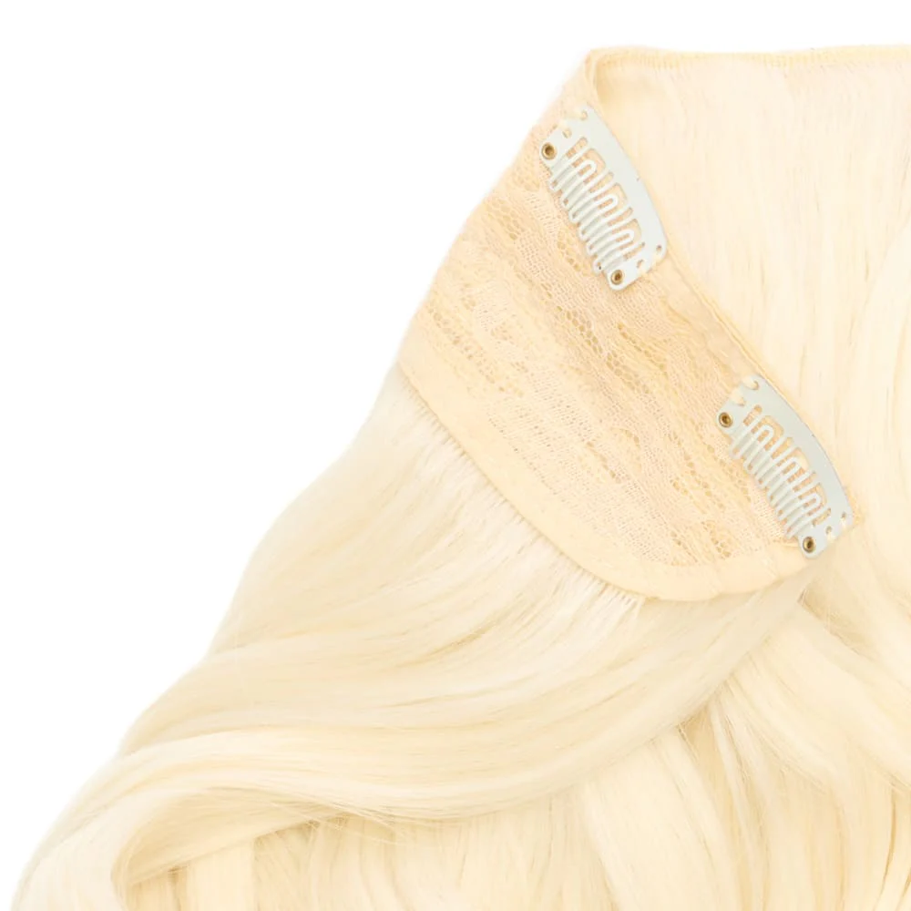 Stranded 20" One Piece Wand Wave Clip-in Hair Extension - Colour #60 Lily Of The Valley - Image 2