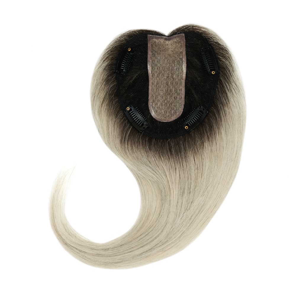 Stranded Dermablend Human Hair Topper - Colour #52 Light Grey - Image 2