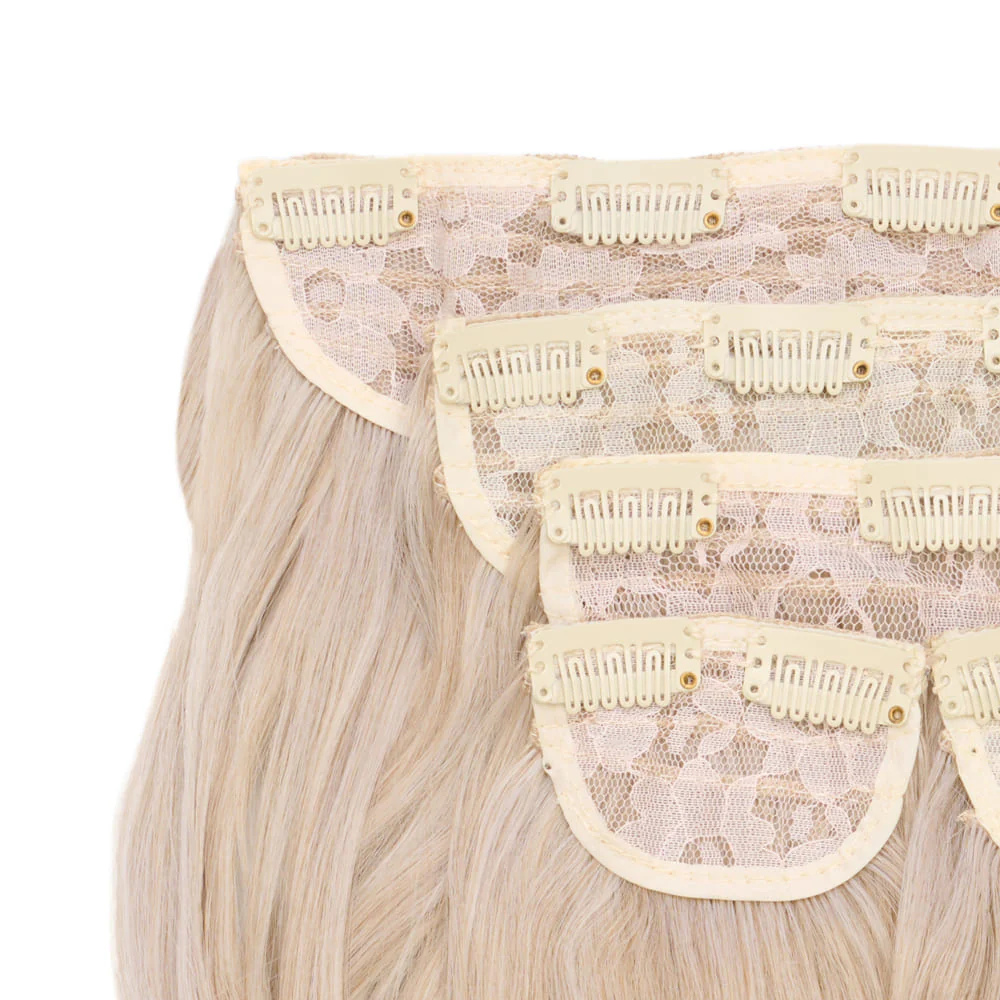 Stranded Instant Bouncy Blow Dry Extensions - Colour #111 Pearl Moon - Image 2