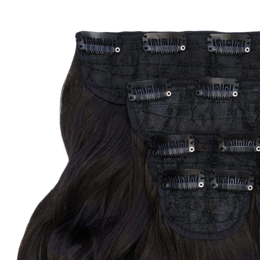 Stranded Instant Bouncy Blow Dry Extensions - Colour #1B Queen of the night - Image 2