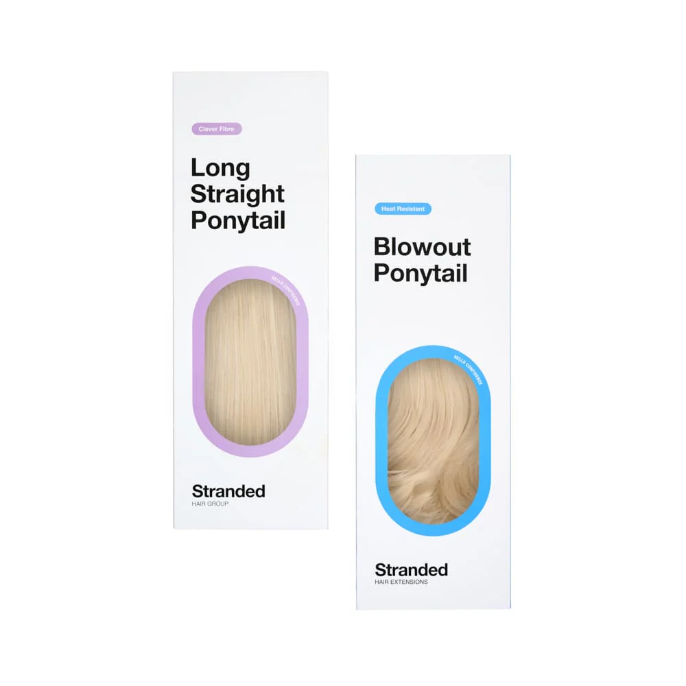 Stranded Long Pony Duo - Straight & Blowout - Colour #101 New Love