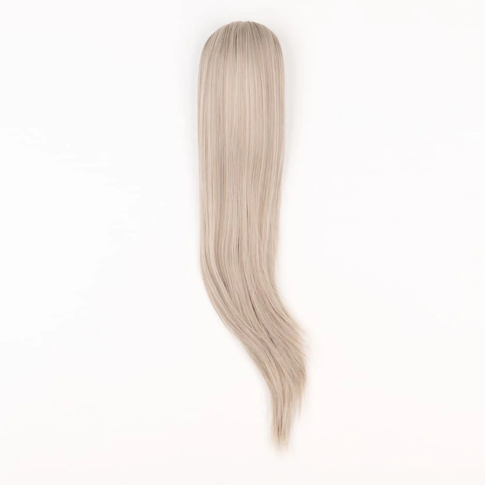 Stranded Long Pony Duo - Straight & Blowout - Colour #112 Ash Moon - Image 2