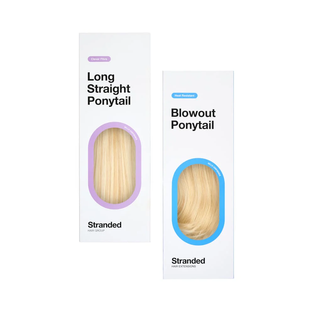 Stranded Long Pony Duo - Straight & Blowout - Colour #16/613 Sweetheart