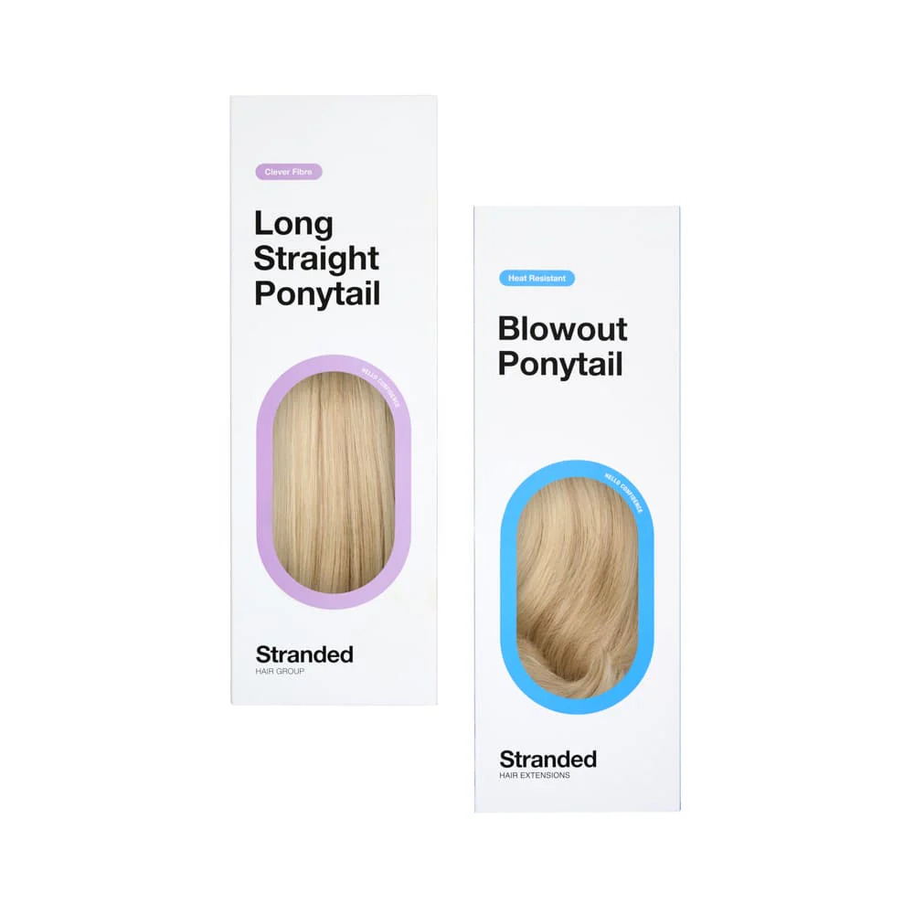 Stranded Long Pony Duo - Straight & Blowout - Colour #18/22 Iris