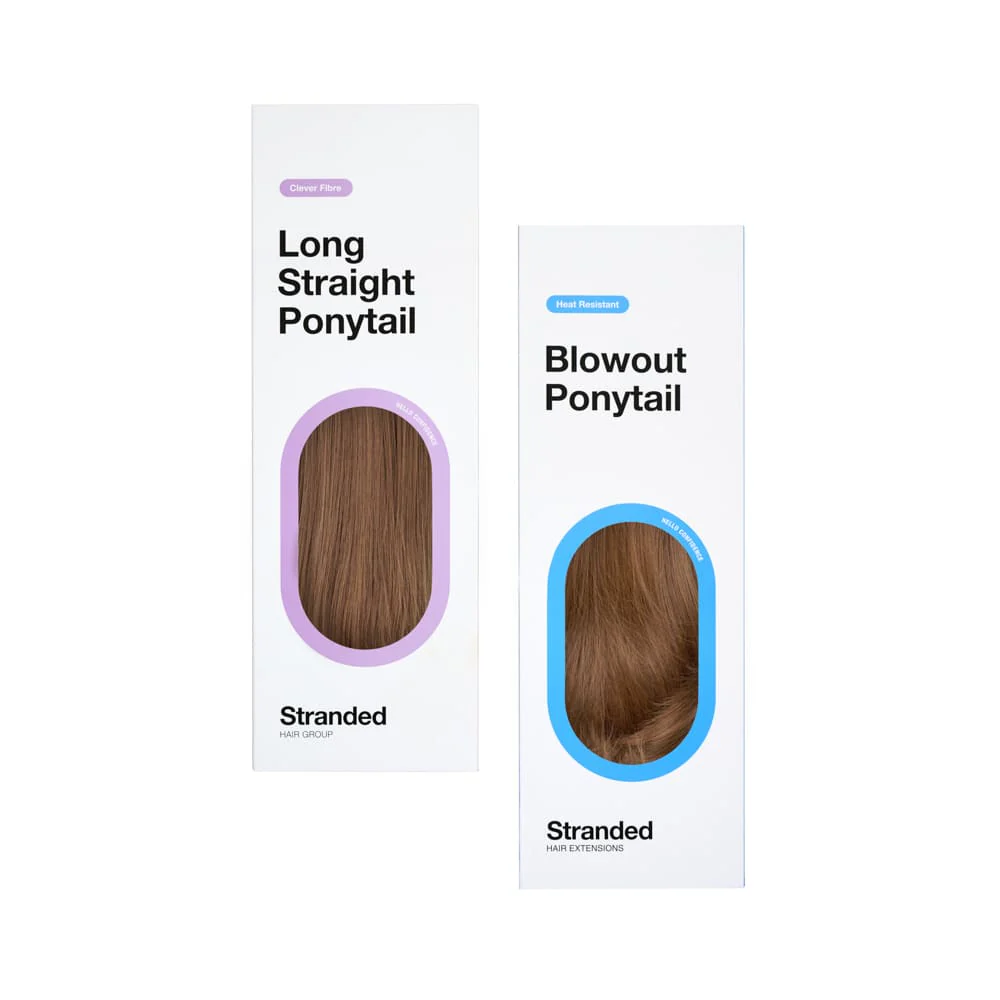 Stranded Long Pony Duo - Straight & Blowout - Colour #5 Caramel Cosmos