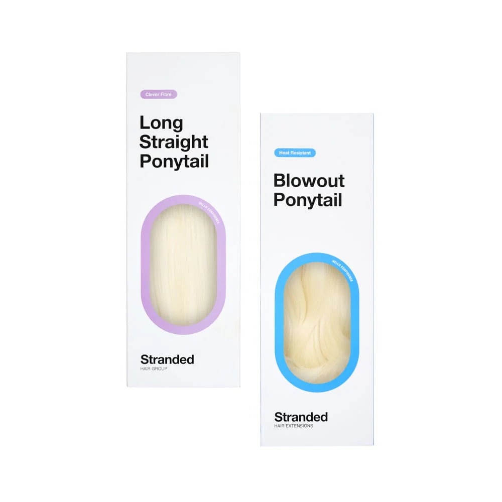 Stranded Long Pony Duo - Straight & Blowout - Colour #60 Lily Of The Valley