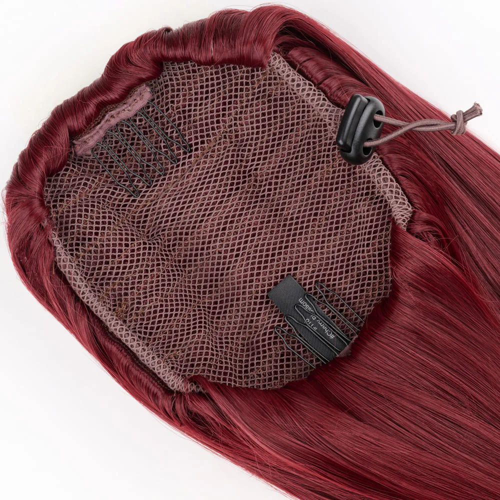 Stranded Long Straight Clip-in Ponytail - Colour #118 Cherry Blossom - Image 3