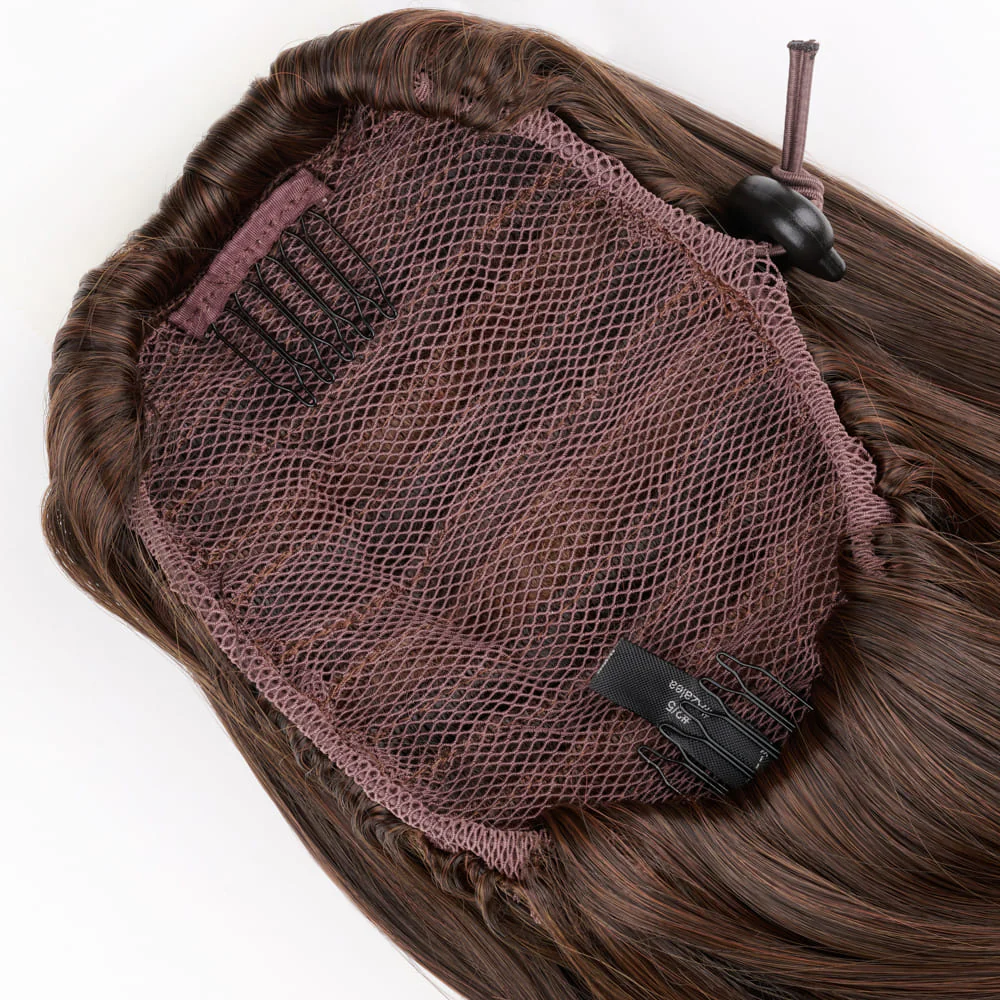 Stranded Long Straight Clip-in Ponytail - Colour #2/5 Azalea - Image 3