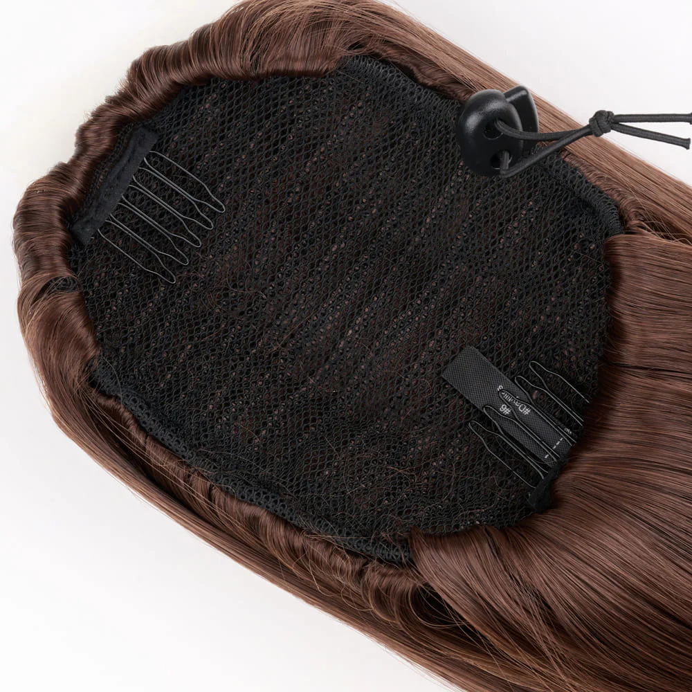 Stranded Long Wand Wave Clip-in Ponytail - Colour #6 Daylilies - Image 3
