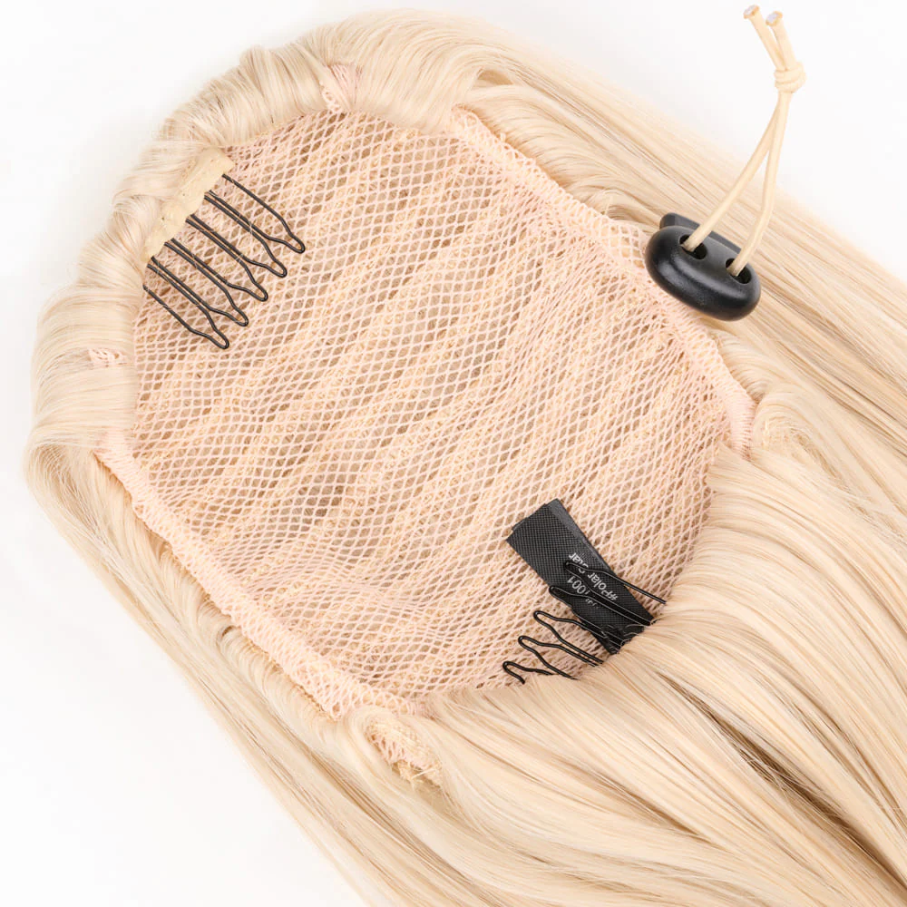 Stranded Medium Flicky Clip-on Ponytail - Colour #1001 Polar Star - Image 3