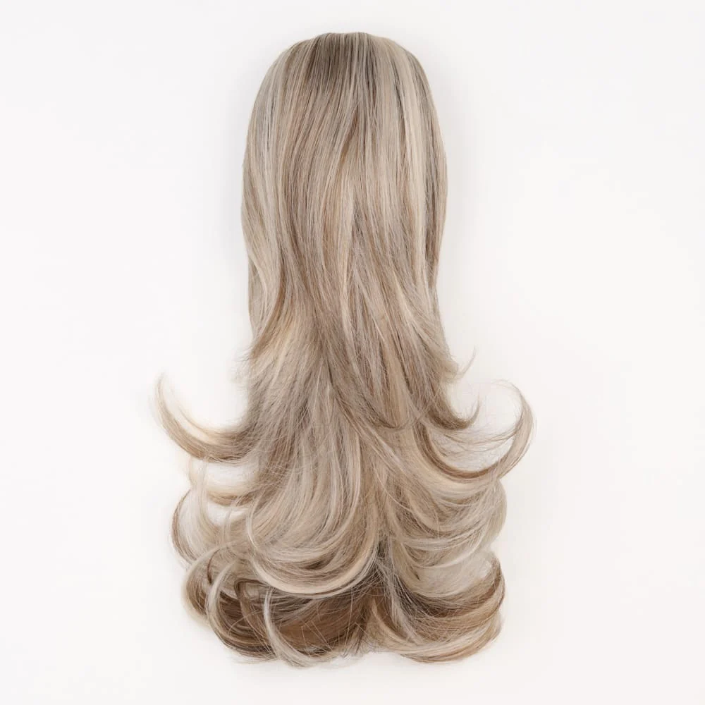 Stranded Medium Flicky Clip-on Ponytail - Colour #18/68 Ash Willow
