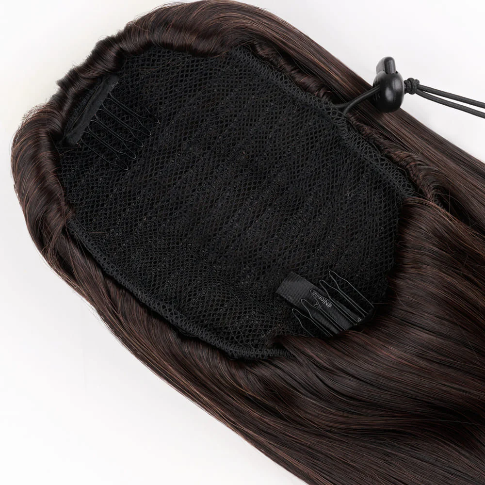 Stranded Medium Flicky Clip-on Ponytail - Colour #2 Nigella - Image 3