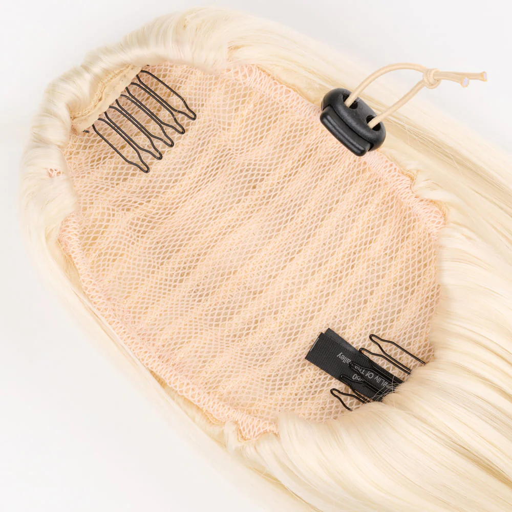 Stranded Medium Flicky Clip-on Ponytail - Colour #60 Lily Of The Valley - Image 3