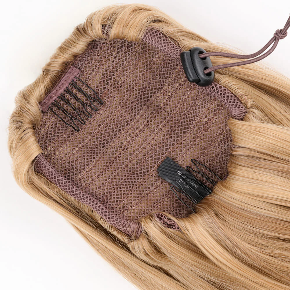 Stranded Medium Wand Wave Clip-in Ponytail - Colour #10/16 Vanilla Bomb - Image 3