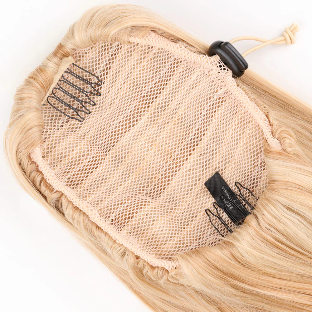 Stranded Medium Wand Wave Clip-in Ponytail - Colour #27/613 Daffodil Dreams - Image 3