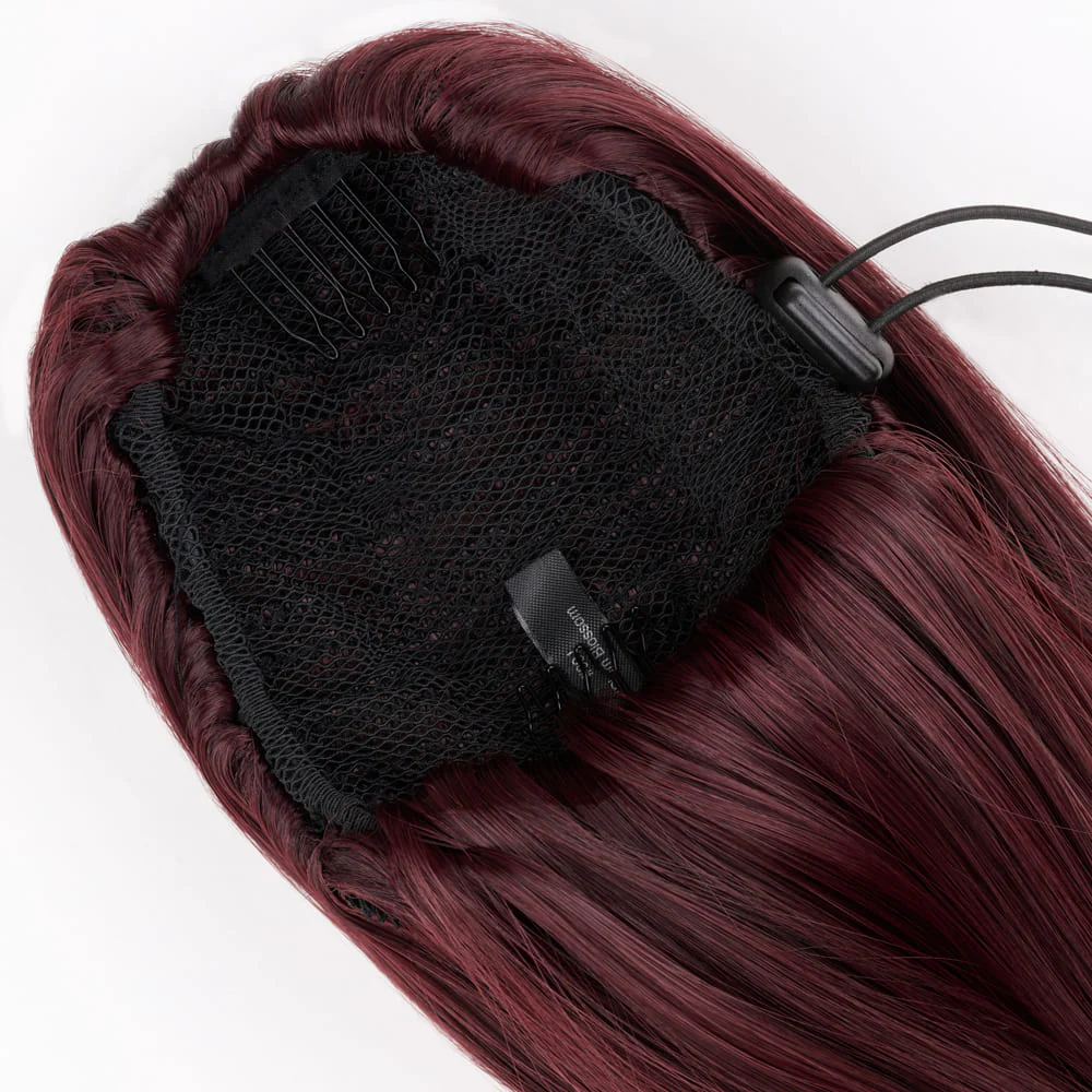 Stranded Medium Wand Wave Clip-in Ponytail - Colour #99J Plum Blossom - Image 3