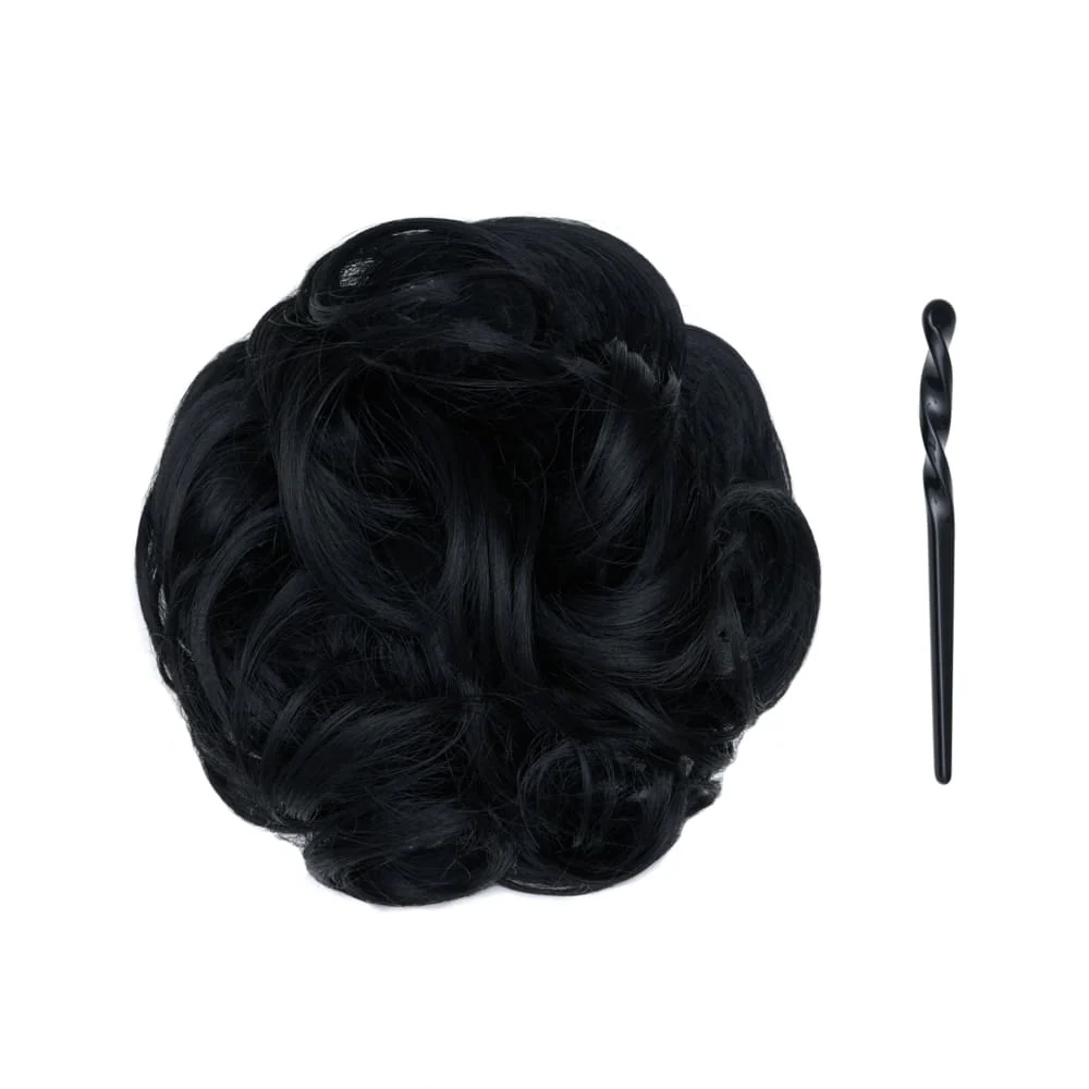 Stranded Mini Messy Bun - #1 Black Magic