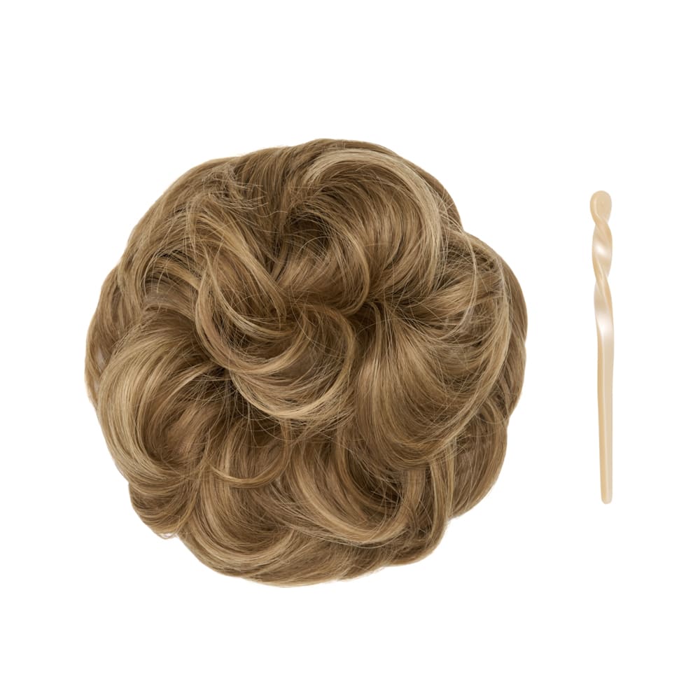 Stranded Mini Messy Bun - #10/12 Pansy