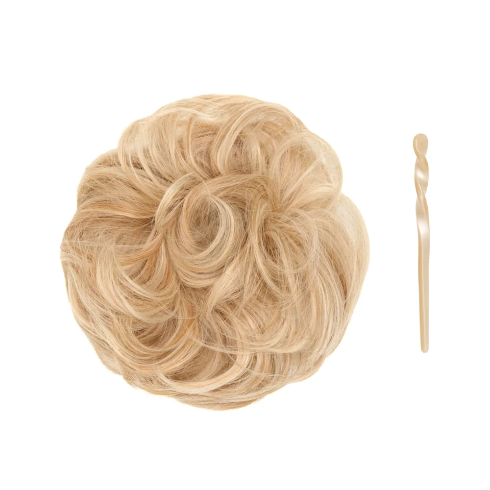 Stranded Mini Messy Bun - #27/613 Daffodil Dreams