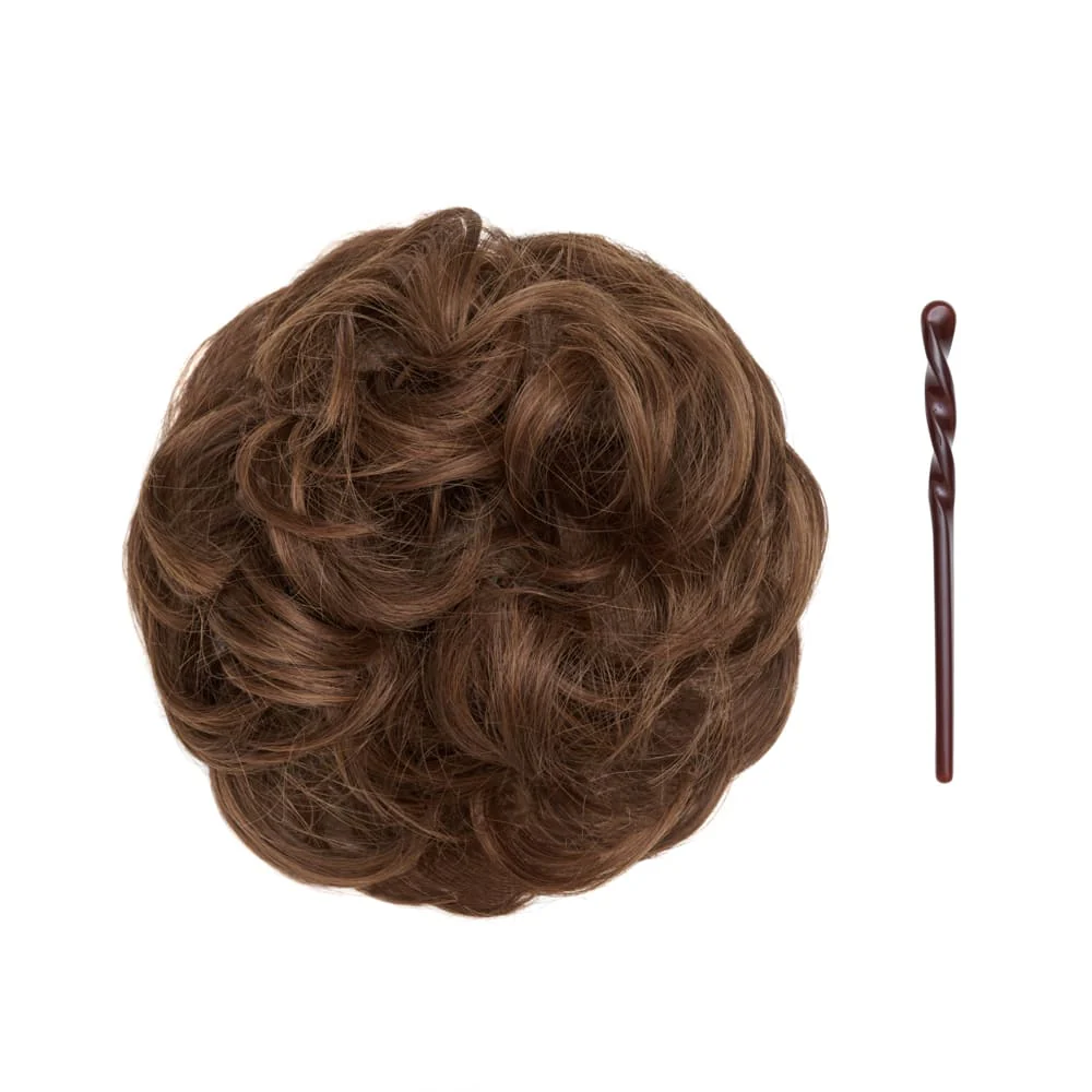 Stranded Mini Messy Bun - #5 Caramel Cosmos